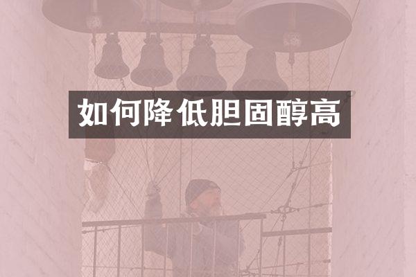 如何降低胆固醇高