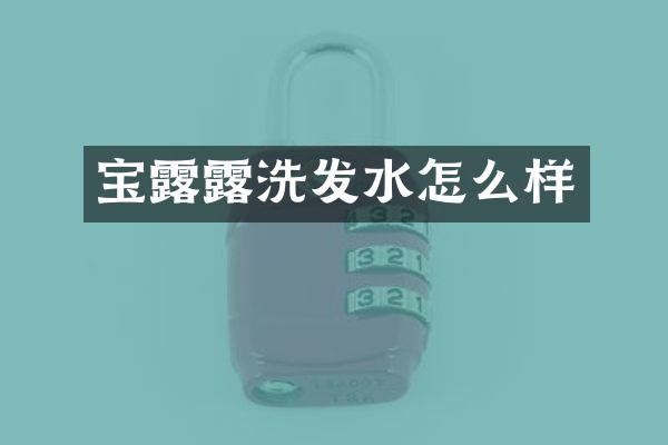 宝露露洗发水怎么样