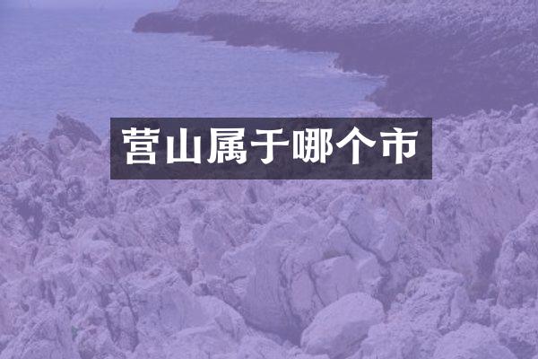 营山属于哪个市