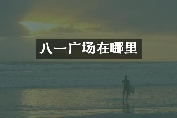 八一广场在哪里