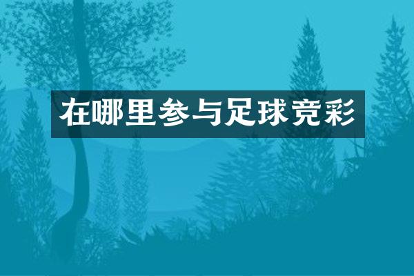 在哪里参与足球竞彩