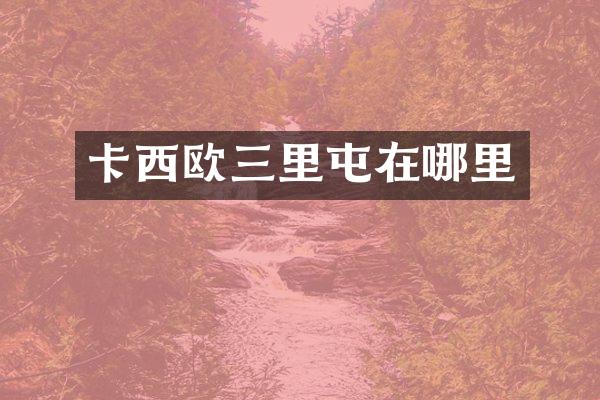 卡西欧三里屯在哪里