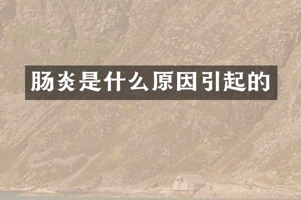 肠炎是什么原因引起的
