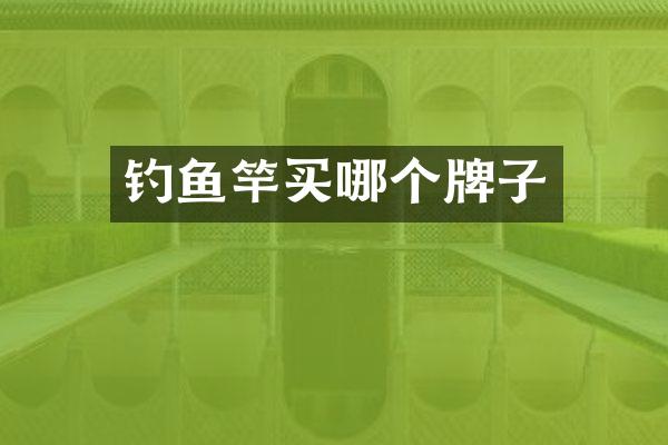 钓鱼竿买哪个牌子