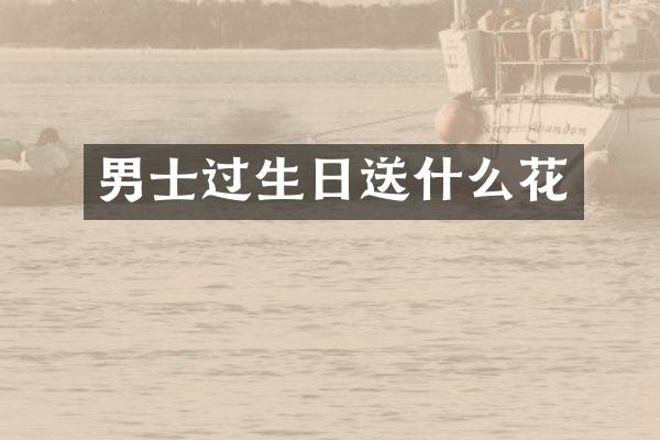 男士过生日送什么花