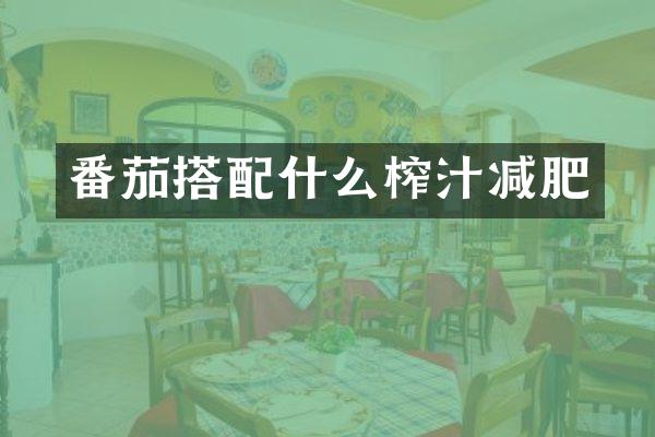 番茄搭配什么榨汁减肥