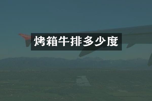 烤箱牛排多少度