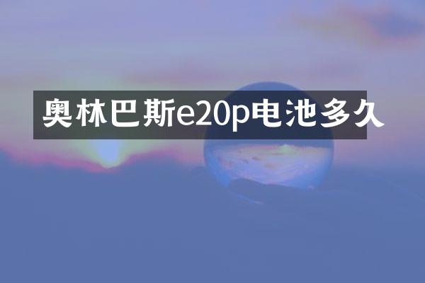 奥林巴斯e20p电池多久