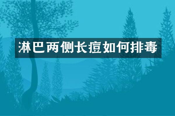 淋巴两侧长痘如何排毒