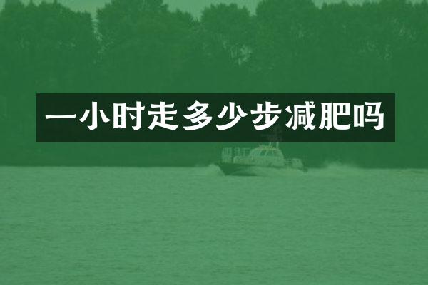 一小时走多少步减肥吗