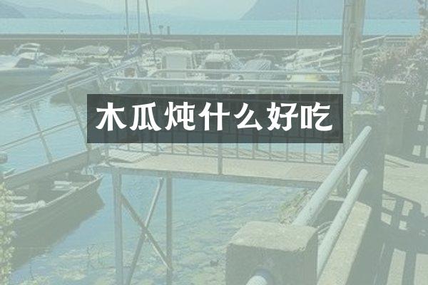 木瓜炖什么好吃