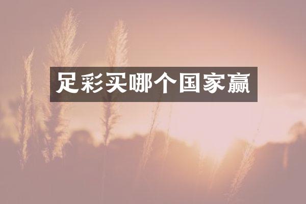 足彩买哪个国家赢