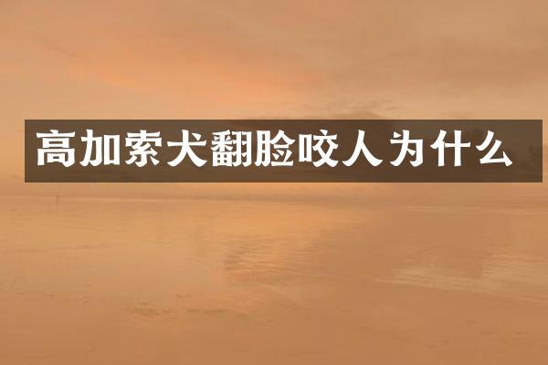 高加索犬翻脸咬人为什么