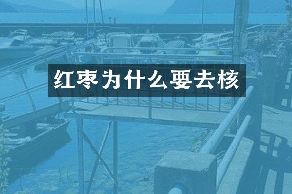 红枣为什么要去核