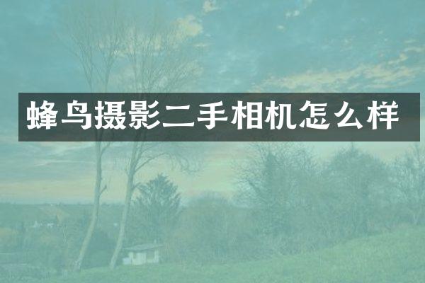 蜂鸟摄影二手相机怎么样