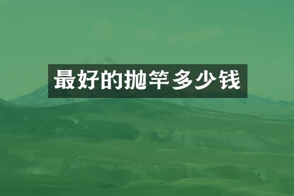最好的抛竿多少钱