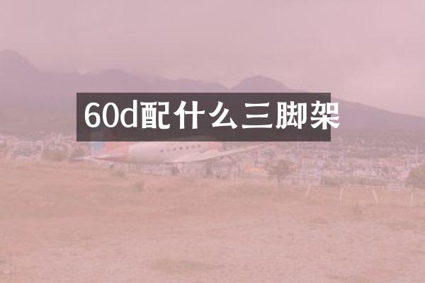 60d配什么三脚架