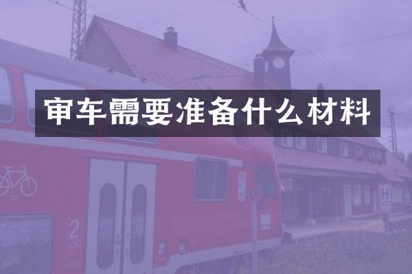 审车需要准备什么材料