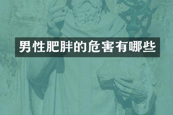 男性肥胖的危害有哪些