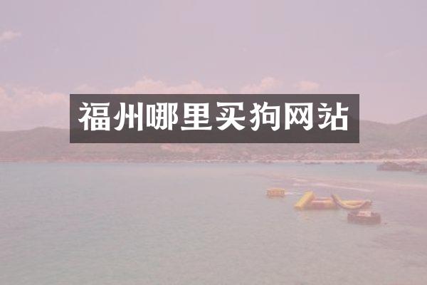 福州哪里买狗网站