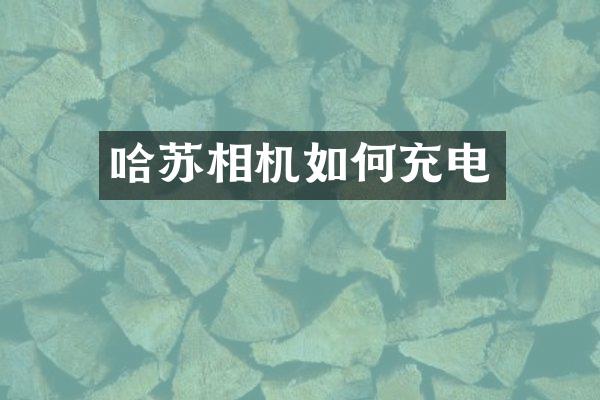 哈苏相机如何充电