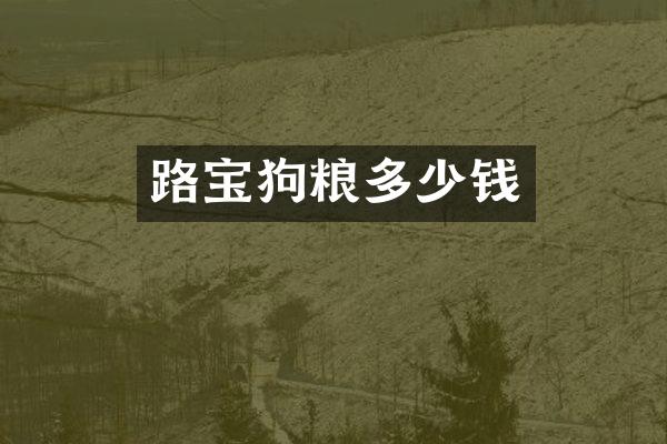 路宝多少钱