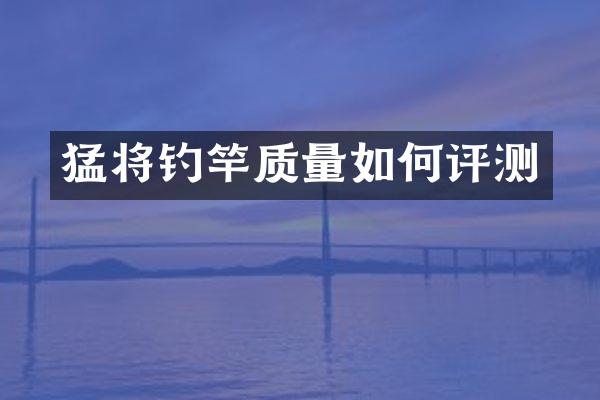猛将钓竿质量如何评测