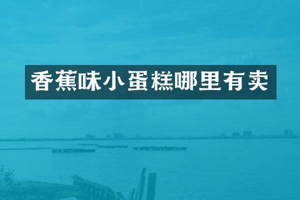 香蕉味小蛋糕哪里有卖