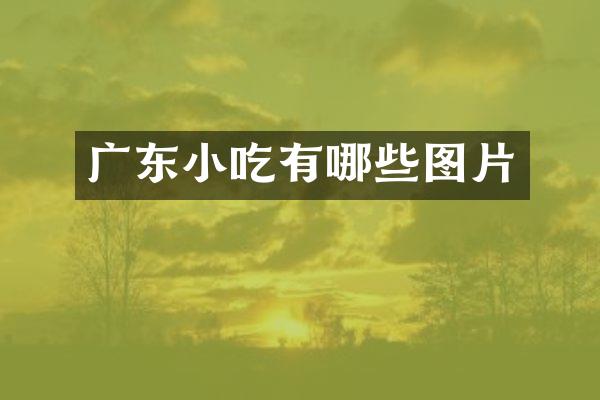 广东小吃有哪些图片