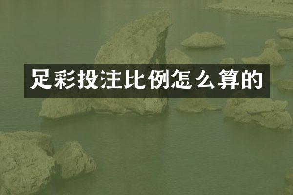 足彩投注比例怎么算的