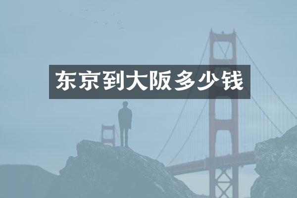 东京到大阪多少钱
