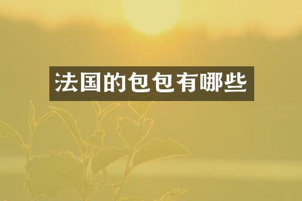 法国的包包有哪些