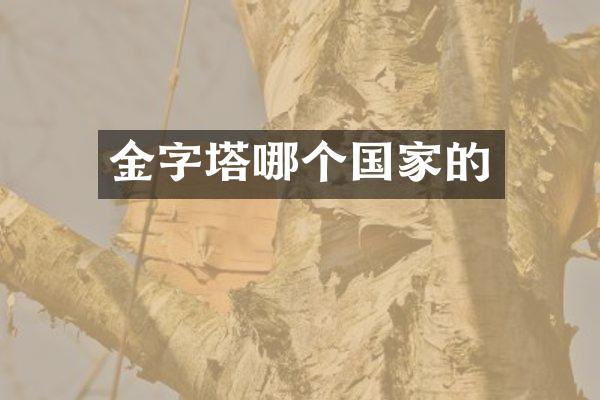 金字塔哪个国家的