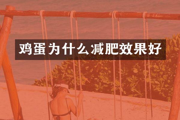 鸡蛋为什么减肥效果好