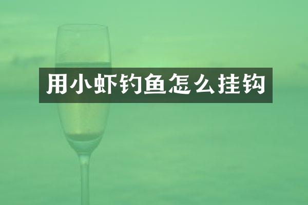 用小虾钓鱼怎么挂钩