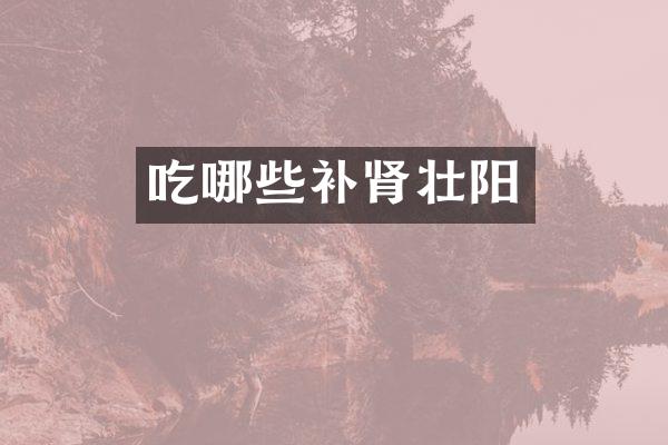 吃哪些补肾壮阳