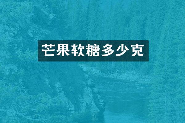 芒果软糖多少克