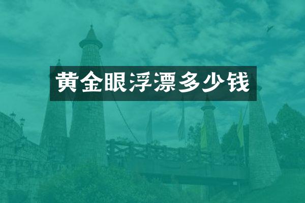黄金眼浮漂多少钱