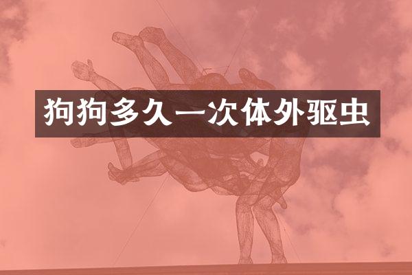 狗狗多久一次体外驱虫