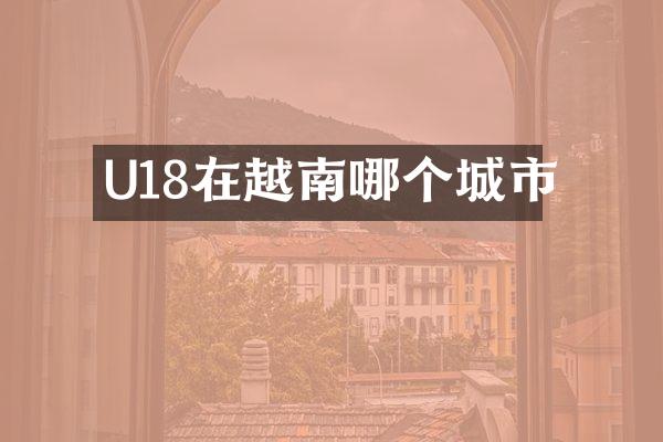 U18在越南哪个城市