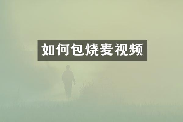 如何包烧麦视频