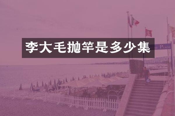 李大毛抛竿是多少集