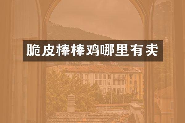 脆皮棒棒鸡哪里有卖