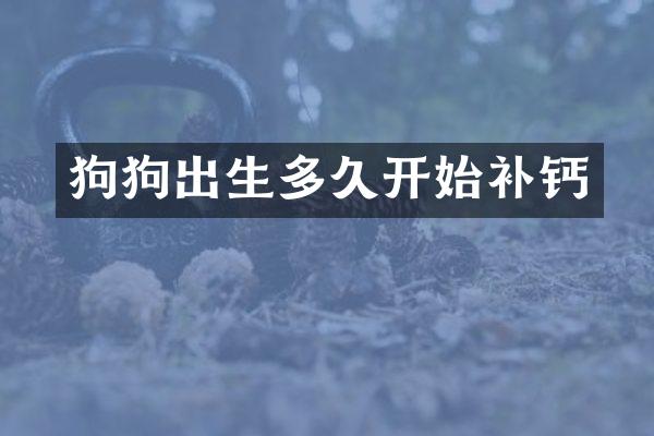 狗狗出生多久开始补钙