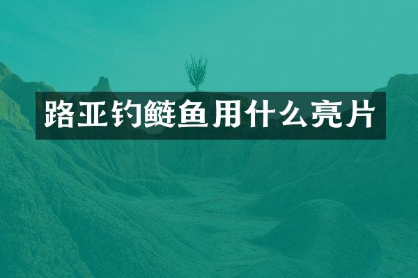 路亚钓鲢鱼用什么亮片