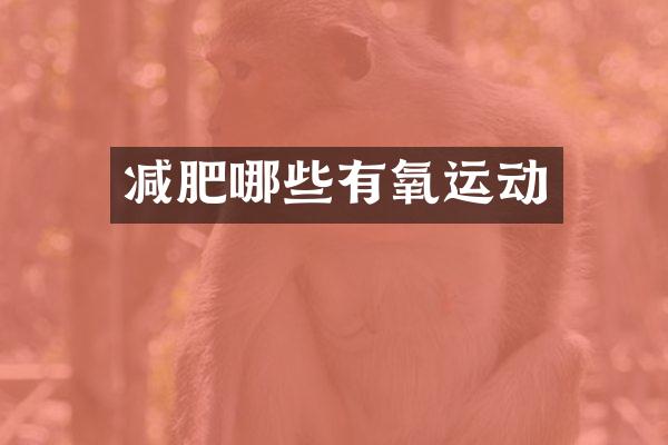 减肥哪些有氧运动