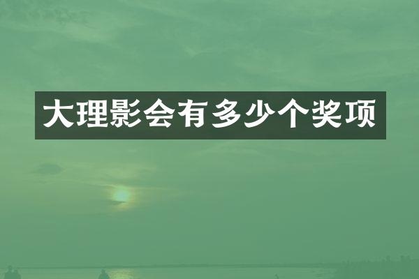 大理影会有多少个奖项