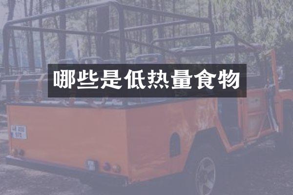哪些是低热量食物
