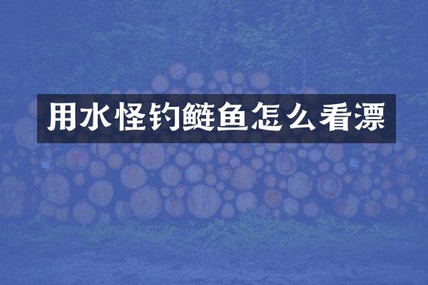 用水怪钓鲢鱼怎么看漂