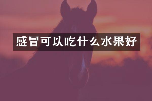 感冒可以吃什么水果好